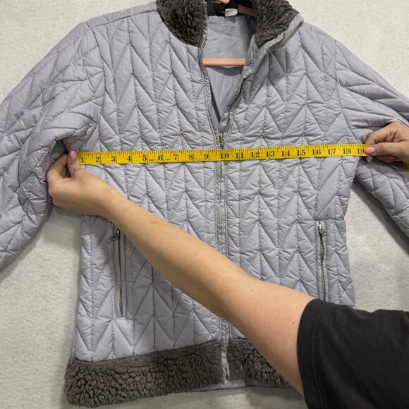 Patagonia Jacket Womens Medium Sherpa Lined Quilted Full Zip Made USA Vintage St - Picture 8 of 12
